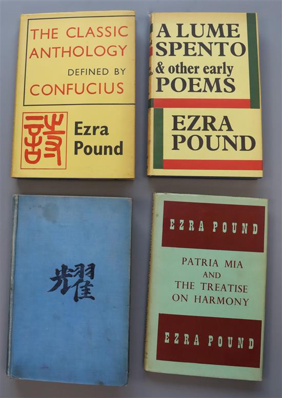 Fenollosa, Ernest and Pound, Ezra - Noh, or Accomplishment, 1st edition, 8vo, original cloth,